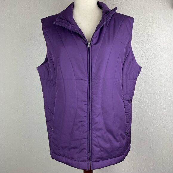 Samantha’s Style Shop Purple Vest Size XL EUC - Picture 1 of 6